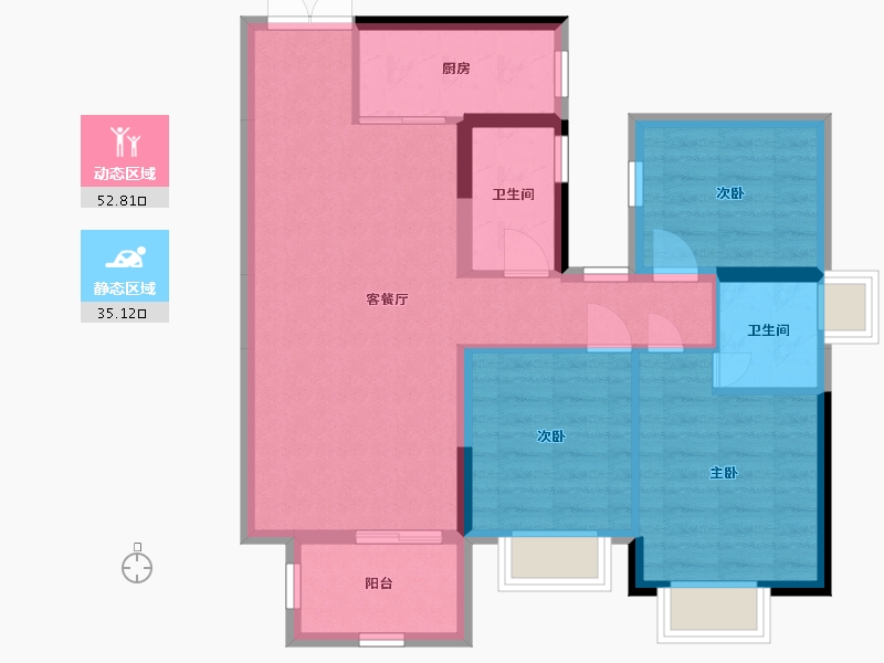 广西壮族自治区-南宁市-大都郡-78.45-户型库-动静分区