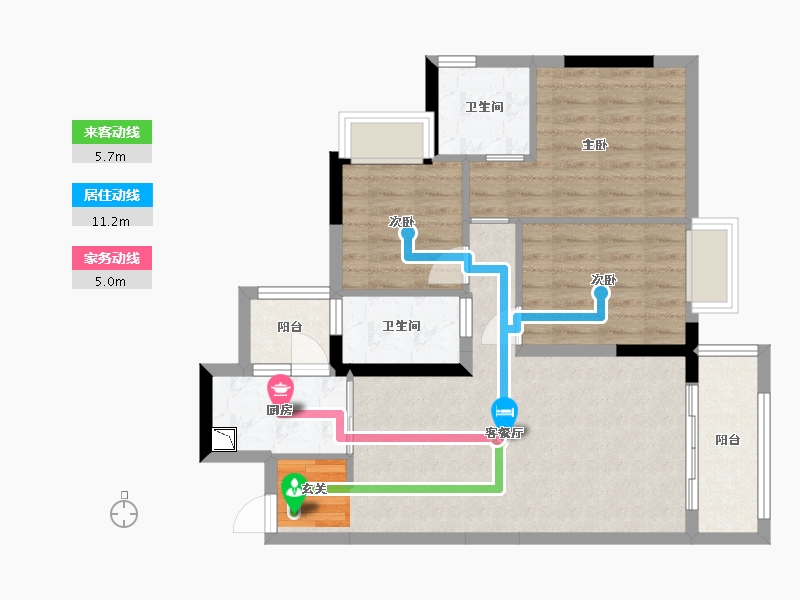 广东省-东莞市-虎门滨海城-75.82-户型库-动静线