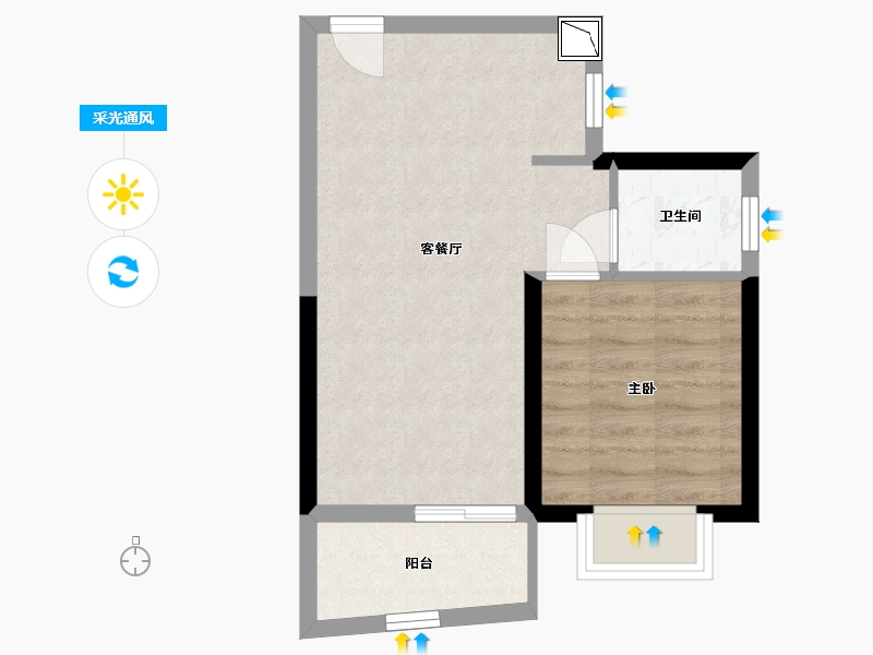 广西壮族自治区-北海市-兖矿中垠悦城-42.20-户型库-采光通风