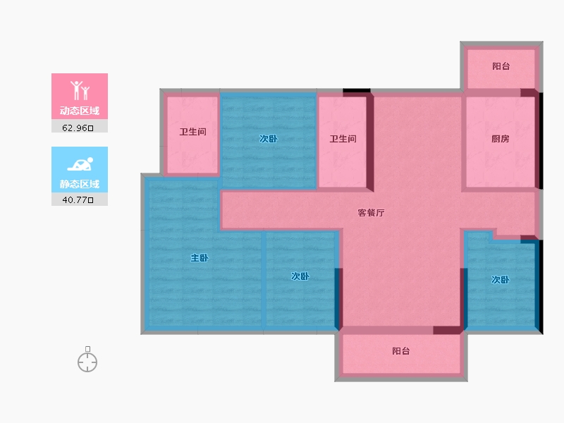 广东省-东莞市-利丰中央华府-92.60-户型库-动静分区