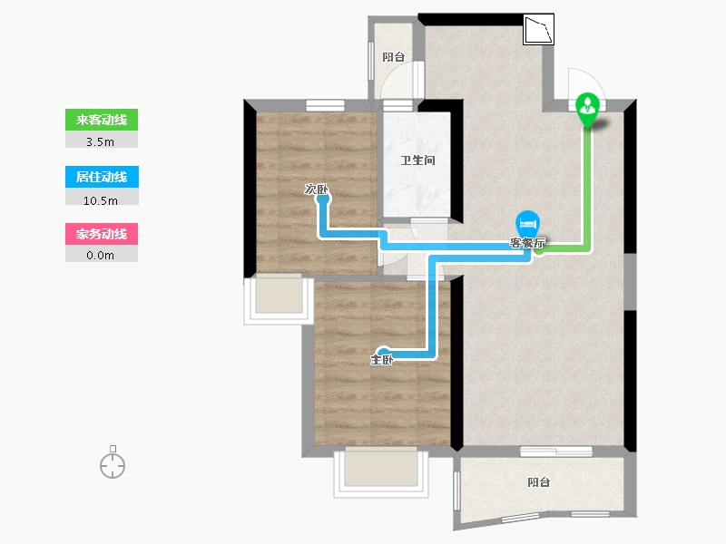 广西壮族自治区-北海市-兖矿中垠悦城-57.14-户型库-动静线