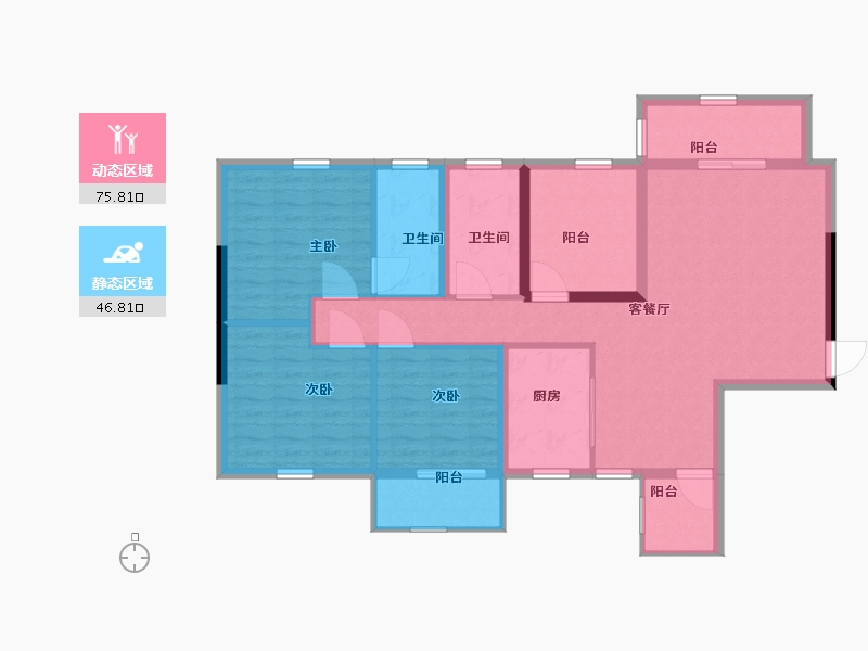 广西壮族自治区-北海市-远辰龙湾名郡-110.23-户型库-动静分区