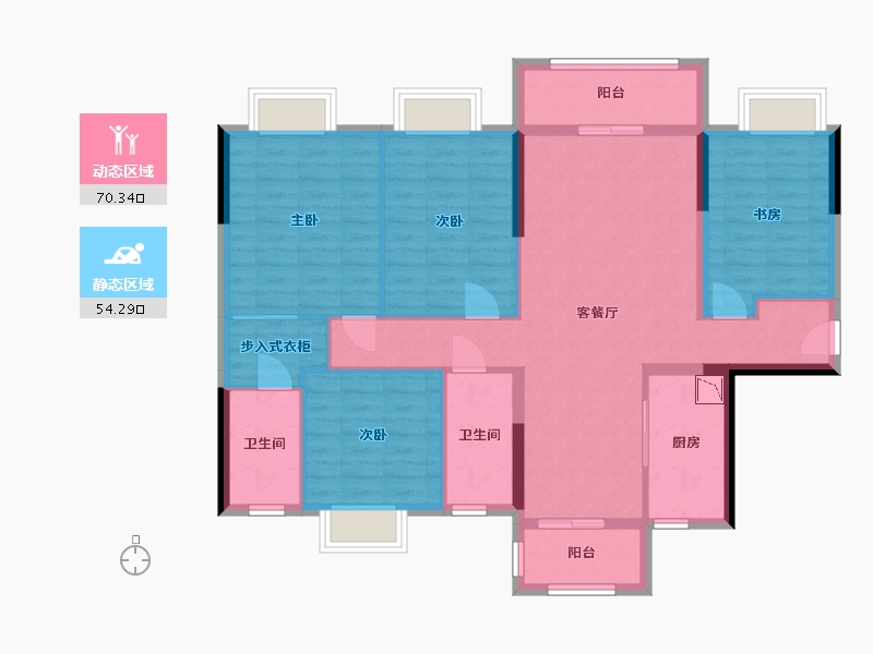 广西壮族自治区-南宁市-江山御景2期-111.59-户型库-动静分区