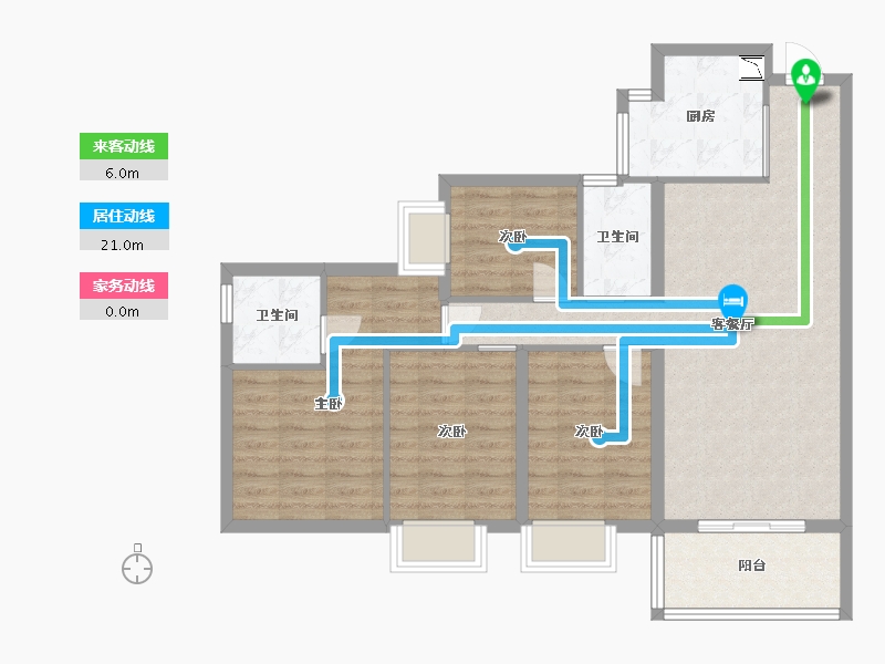 广东省-东莞市-凤岗碧桂园-90.22-户型库-动静线