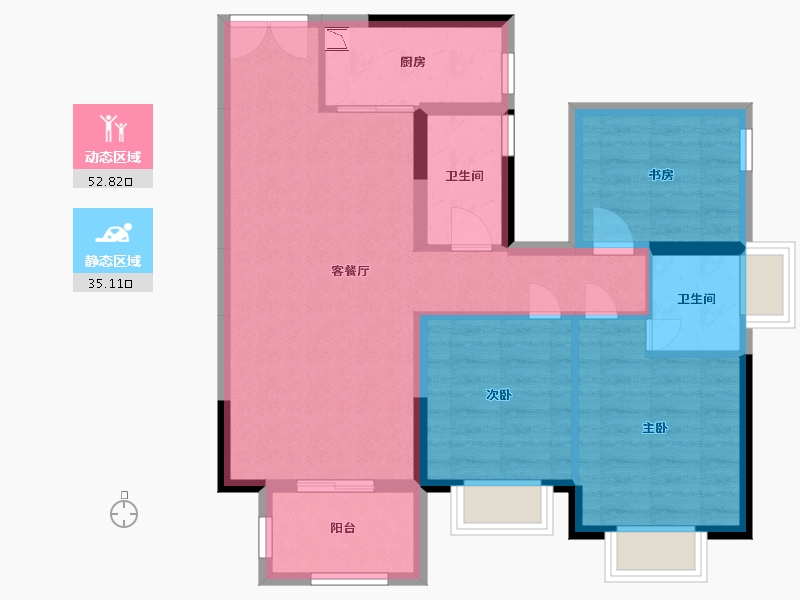 广西壮族自治区-南宁市-大都郡-78.22-户型库-动静分区