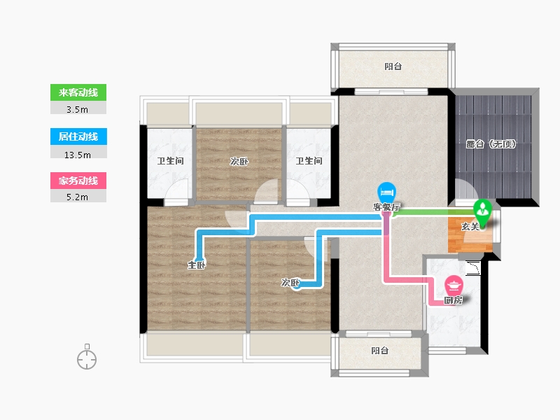 广东省-中山市-龙光·玖誉府-92.26-户型库-动静线