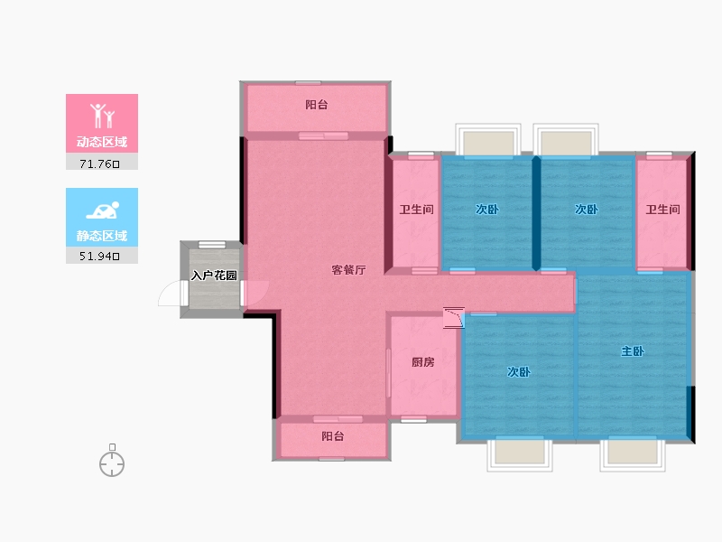 广西壮族自治区-北海市-龙门馨园-114.42-户型库-动静分区