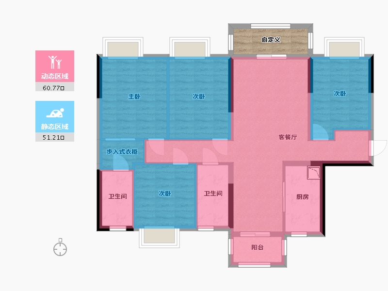 广西壮族自治区-南宁市-江山御景2期-105.12-户型库-动静分区