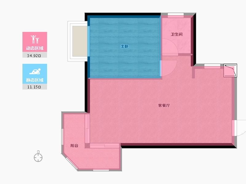 广西壮族自治区-北海市-兖矿中垠悦城-41.96-户型库-动静分区