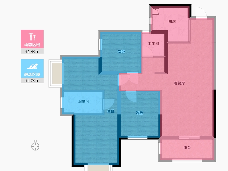 广西壮族自治区-南宁市-中南紫云集-83.27-户型库-动静分区