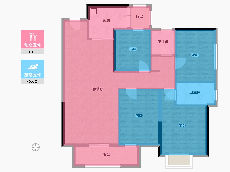 广西壮族自治区-南宁市-江山御景2期-97.36-户型库-动静分区