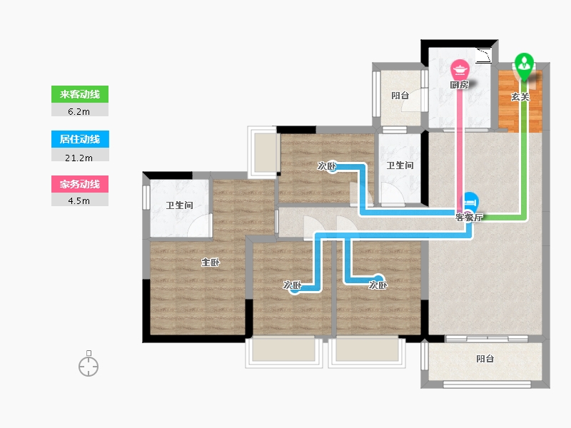 广东省-东莞市-虎门滨海城-92.50-户型库-动静线