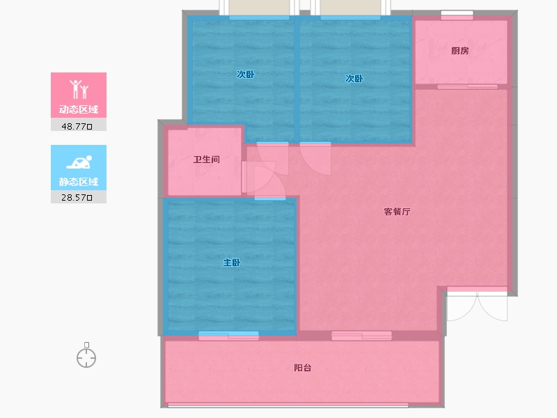 广西壮族自治区-北海市-中金海湾壹号-71.00-户型库-动静分区