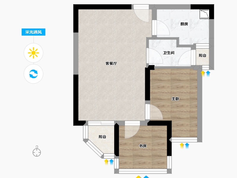 广西壮族自治区-南宁市-天誉花园-44.12-户型库-采光通风