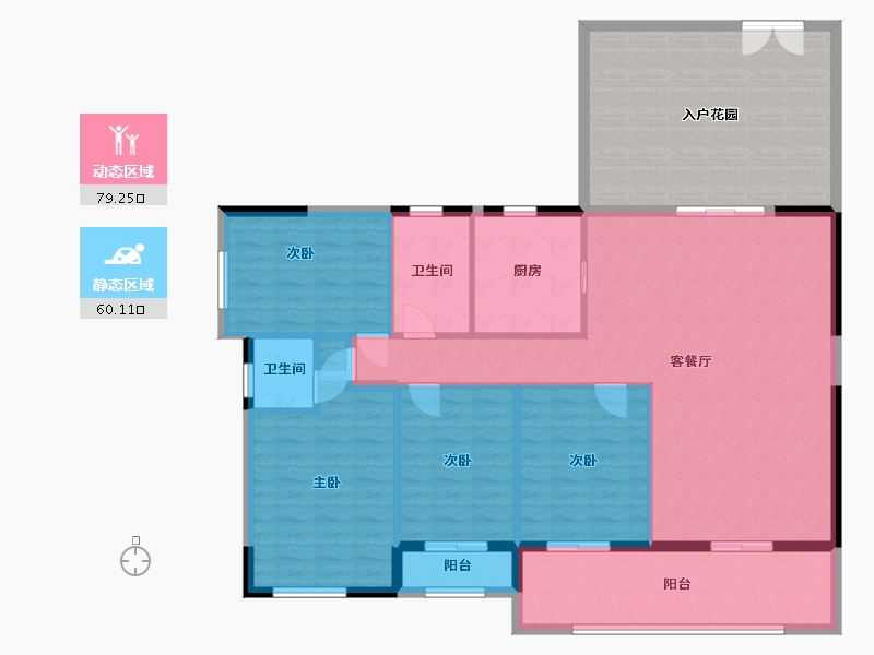 广西壮族自治区-南宁市-大世界碧贵园-153.23-户型库-动静分区