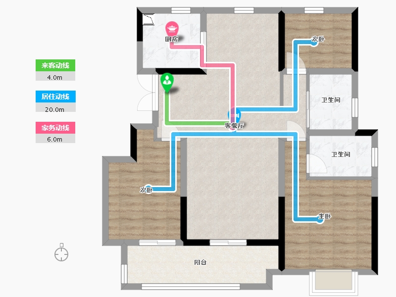 安徽省-六安市-乐富强·文宸悦府-95.44-户型库-动静线