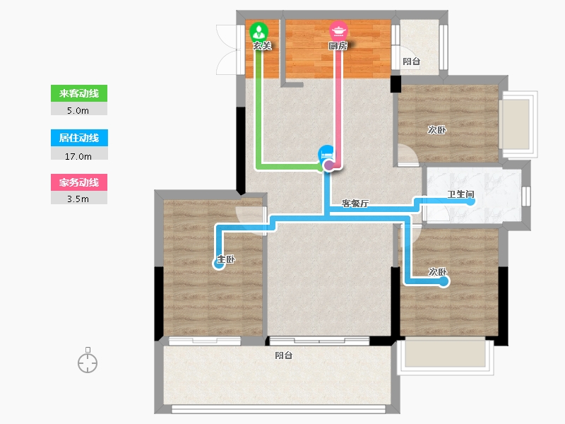 广东省-中山市-永成御景轩-78.00-户型库-动静线