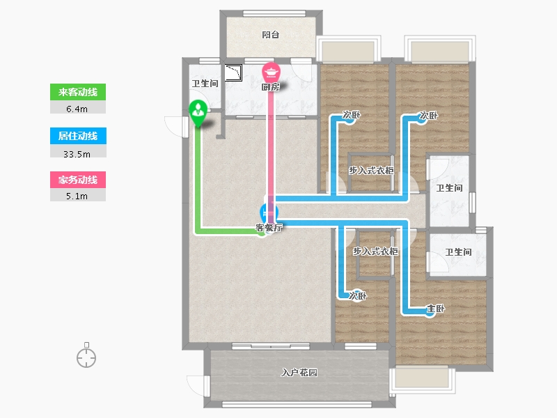 广东省-揭阳市-紫麟华府-132.49-户型库-动静线