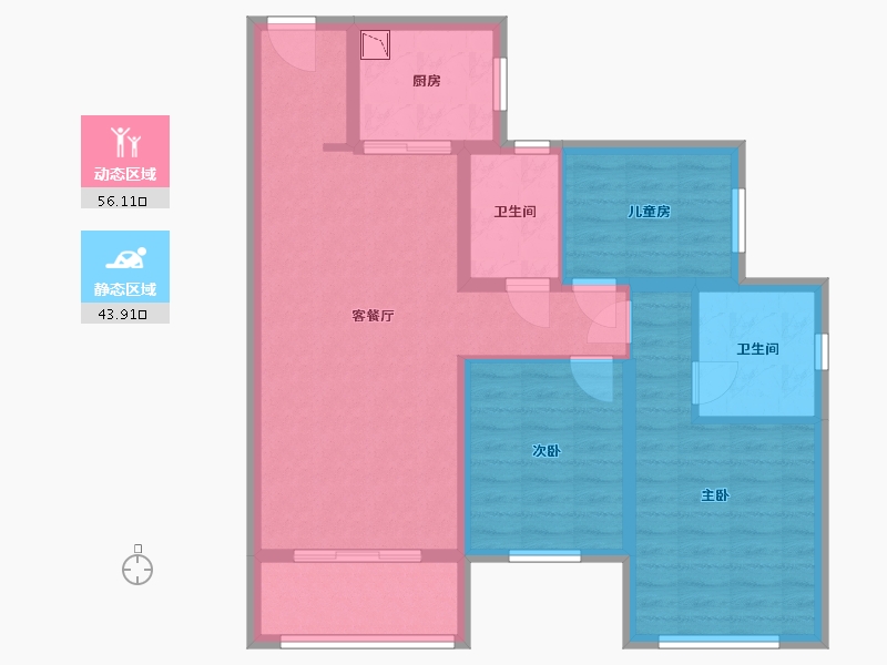 福建省-福州市-中海凤凰熙岸-89.00-户型库-动静分区