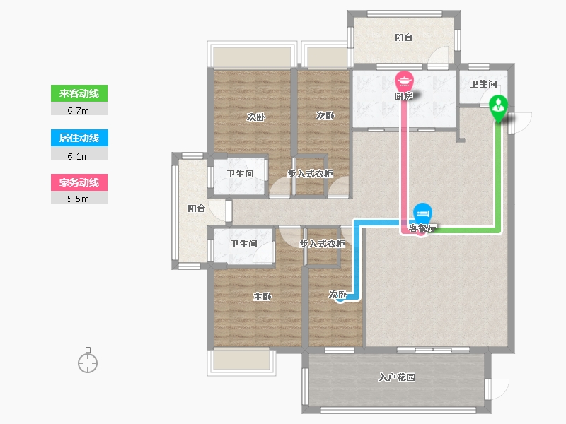 广东省-揭阳市-紫麟华府-133.31-户型库-动静线