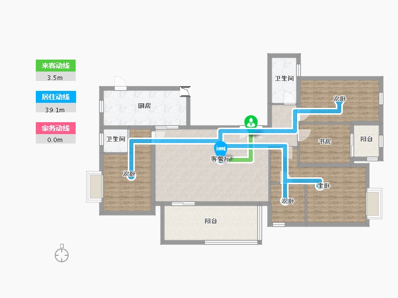 广西壮族自治区-南宁市-绿城春江明月-135.96-户型库-动静线