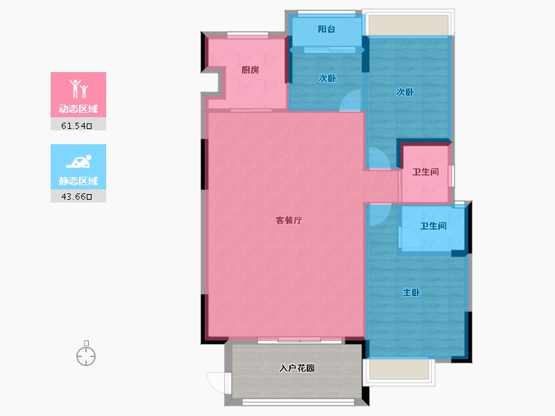 广东省-揭阳市-紫麟华府-106.45-户型库-动静分区