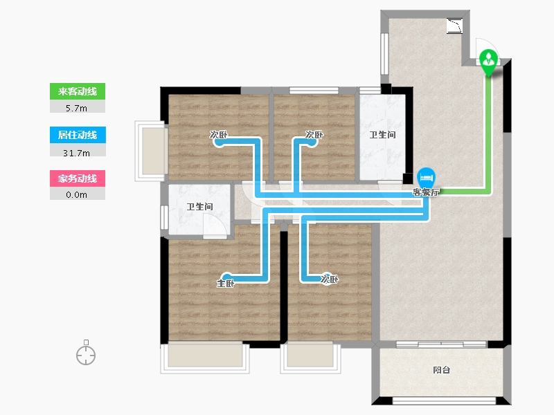 江西省-赣州市-台湾城-97.96-户型库-动静线