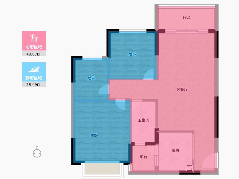 广西壮族自治区-桂林市-恒大江湾-69.99-户型库-动静分区