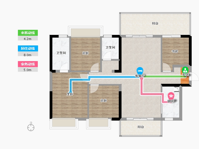 广西壮族自治区-南宁市-云玺台-109.32-户型库-动静线