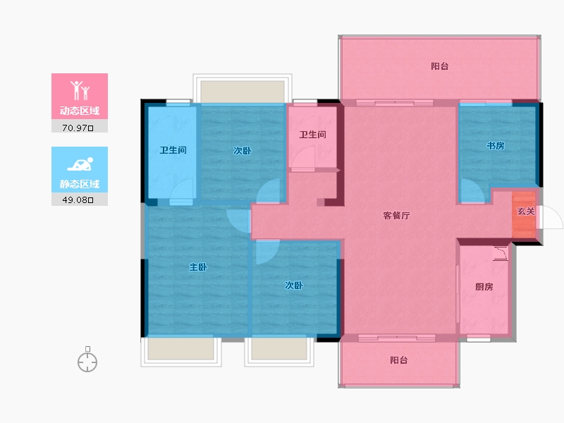 广西壮族自治区-南宁市-云玺台-109.32-户型库-动静分区