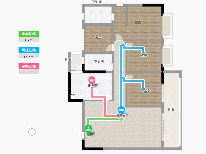 广西壮族自治区-南宁市-亲水湾-112.91-户型库-动静线