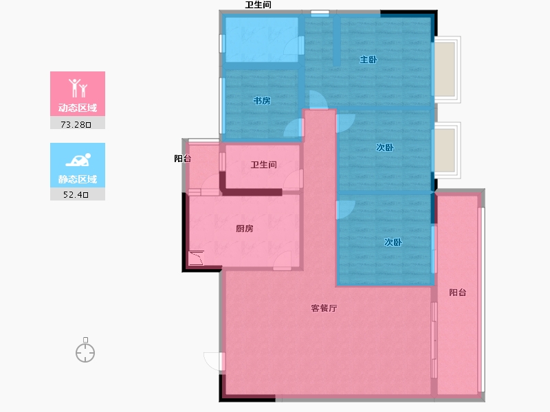 广西壮族自治区-南宁市-亲水湾-112.91-户型库-动静分区