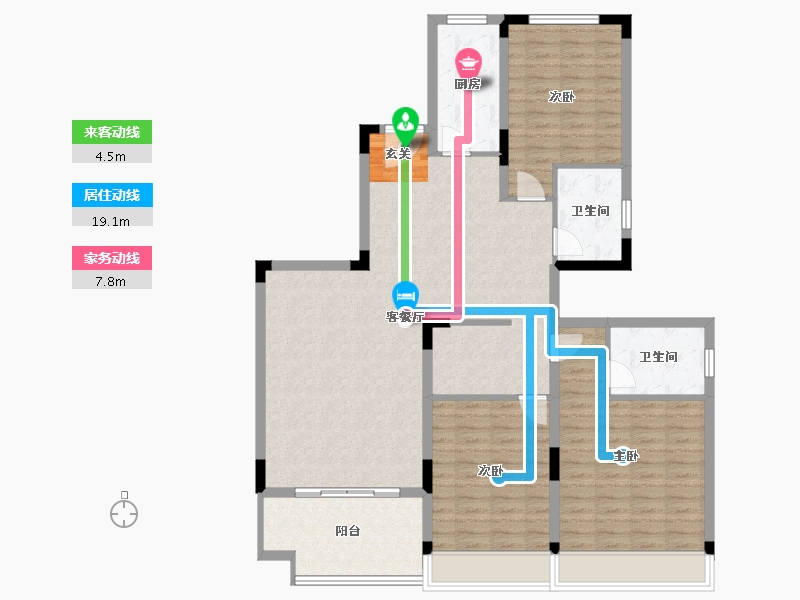 广西壮族自治区-桂林市-恒大江湾-121.00-户型库-动静线