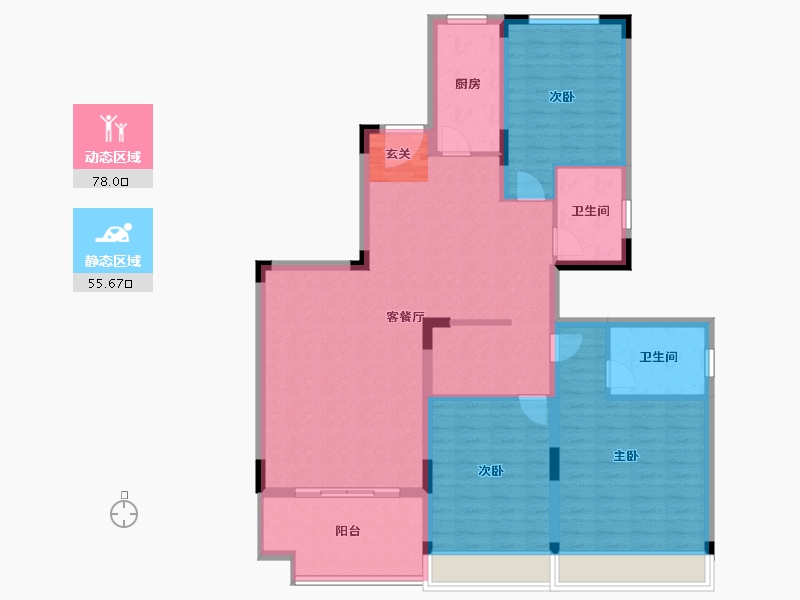 广西壮族自治区-桂林市-恒大江湾-121.00-户型库-动静分区