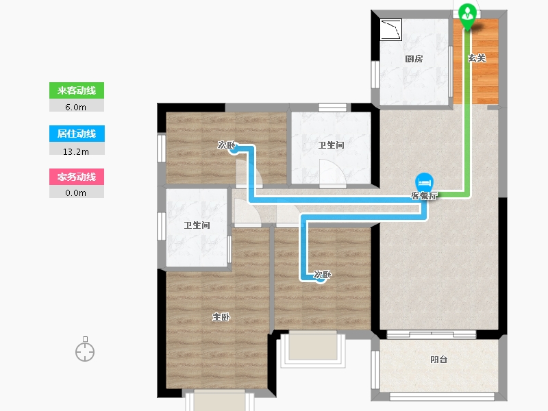 广东省-东莞市-安华香蜜松湖-78.07-户型库-动静线