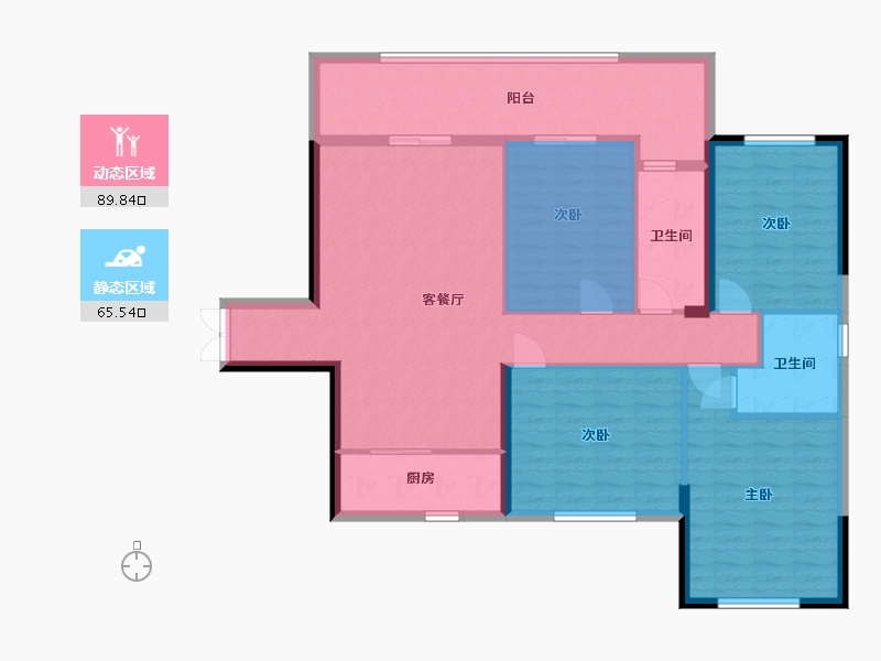 广西壮族自治区-南宁市-大世界碧贵园-129.51-户型库-动静分区