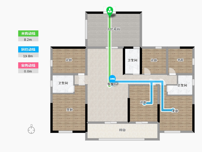 广西壮族自治区-南宁市-大世界碧贵园-188.56-户型库-动静线