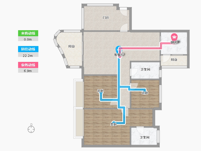 四川省-成都市-保利花园-116.64-户型库-动静线