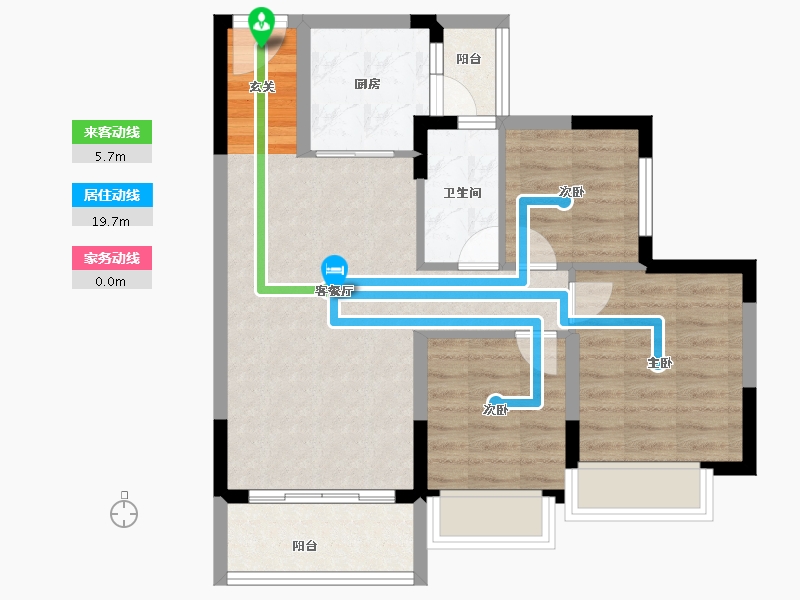 广西壮族自治区-桂林市-恒大江湾-68.00-户型库-动静线