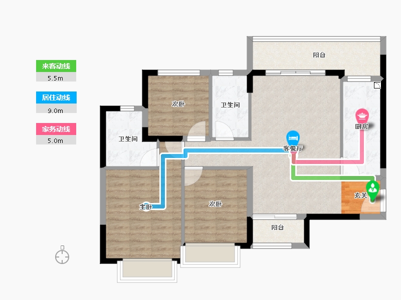 广西壮族自治区-桂林市-恒大江湾-89.00-户型库-动静线