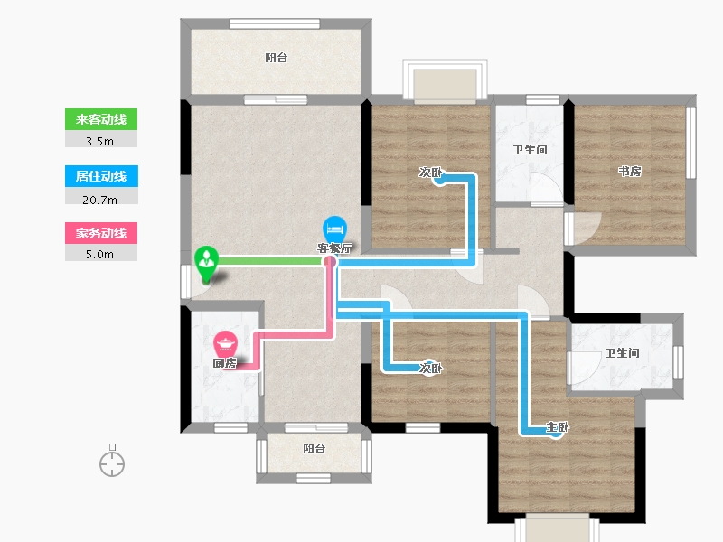 广西壮族自治区-南宁市-振业启航城-94.18-户型库-动静线