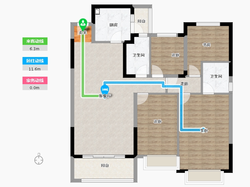 广西壮族自治区-桂林市-恒大江湾-113.00-户型库-动静线