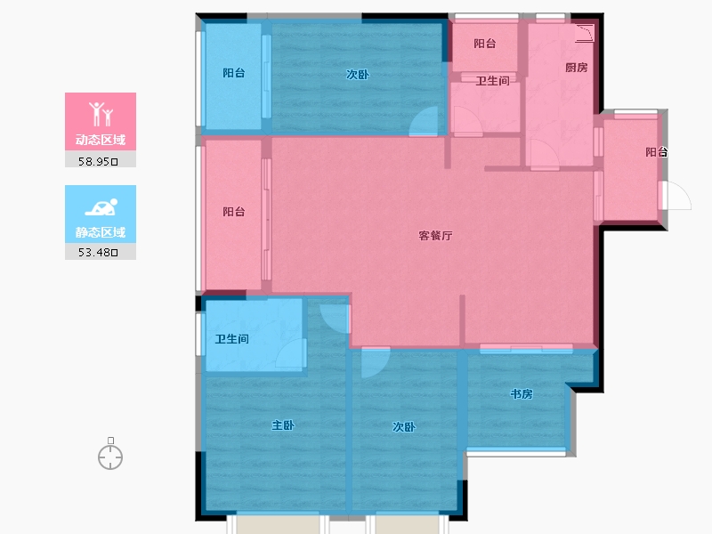 广西壮族自治区-南宁市-亲水湾-101.29-户型库-动静分区