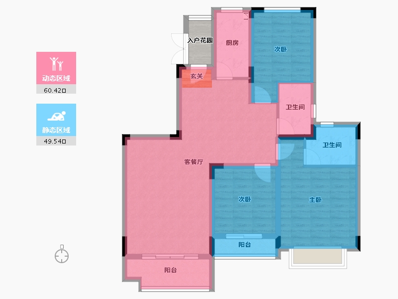 广西壮族自治区-桂林市-恒大江湾-100.99-户型库-动静分区