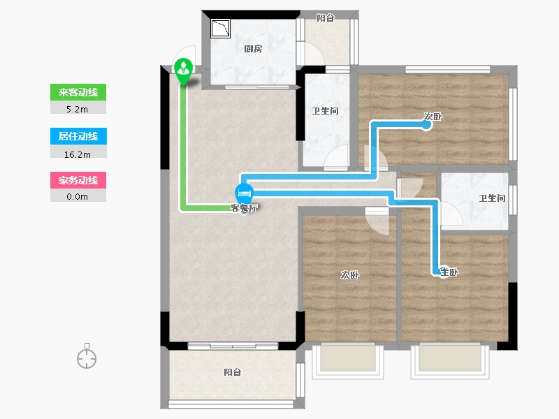 广西壮族自治区-南宁市-亲水湾-82.66-户型库-动静线