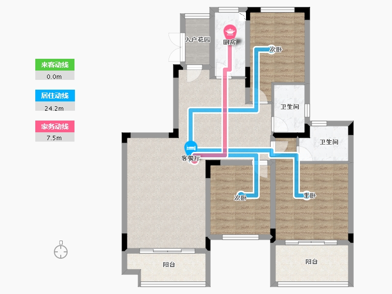 广西壮族自治区-桂林市-恒大江湾-103.00-户型库-动静线