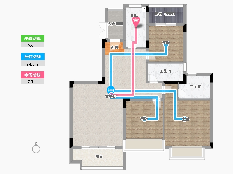 广西壮族自治区-桂林市-恒大江湾-94.99-户型库-动静线