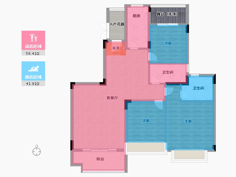 广西壮族自治区-桂林市-恒大江湾-94.99-户型库-动静分区