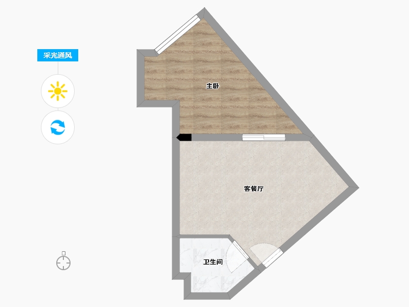 广西壮族自治区-南宁市-凤岭名园弥珍道-34.61-户型库-采光通风