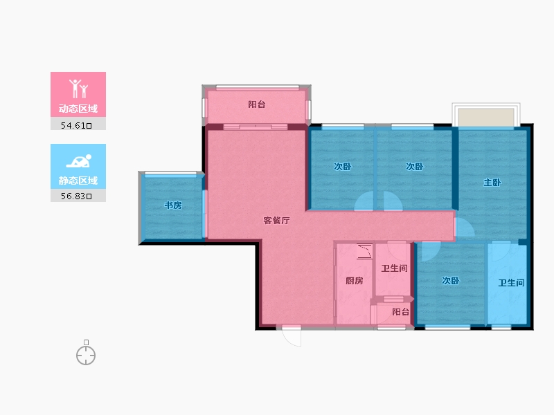 广西壮族自治区-南宁市-锦绣里-99.69-户型库-动静分区